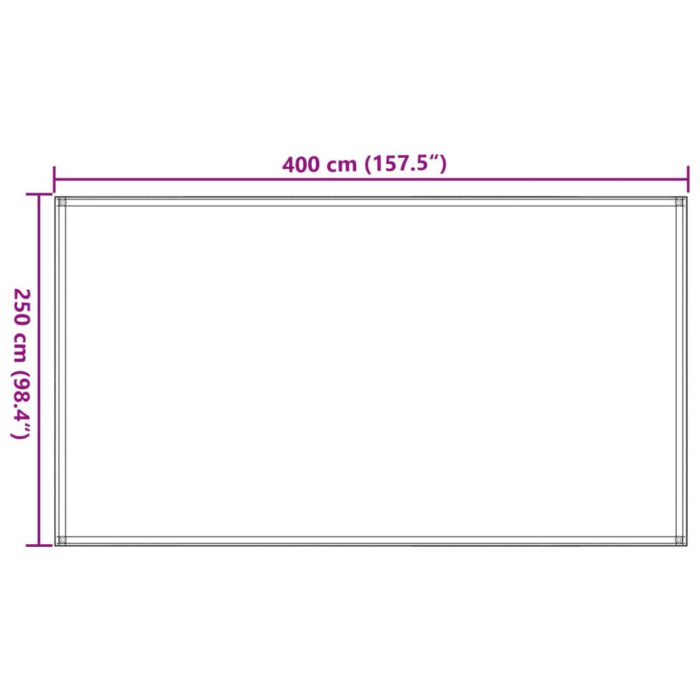vidaXL Teltteppe 250×400 cm svart