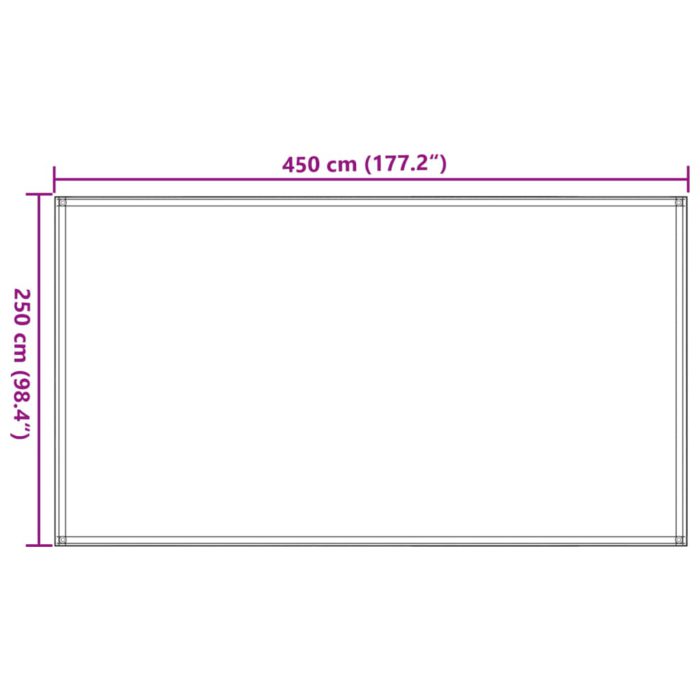 vidaXL Teltteppe 250×450 cm svart