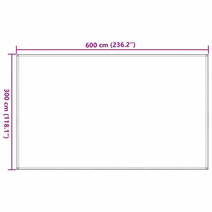 vidaXL Teltteppe 300×600 cm svart