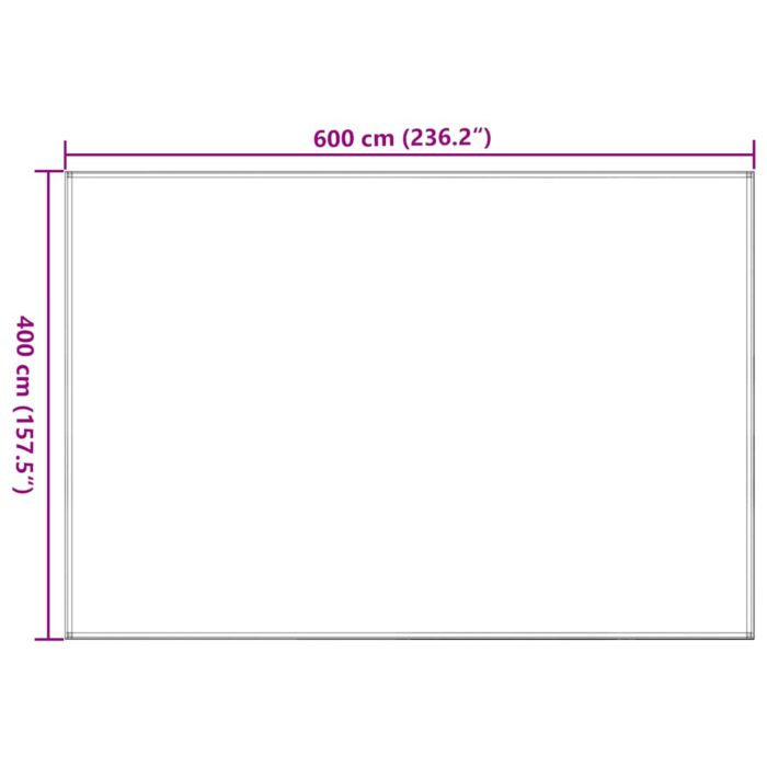 vidaXL Teltteppe 400×600 cm svart