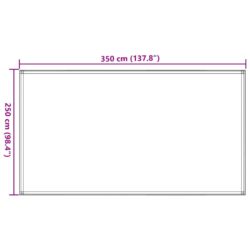 vidaXL Teltteppe 250×350 cm brun