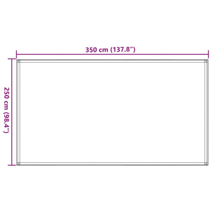 vidaXL Teltteppe 250×350 cm brun