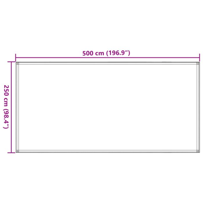 vidaXL Teltteppe 250×500 cm brun
