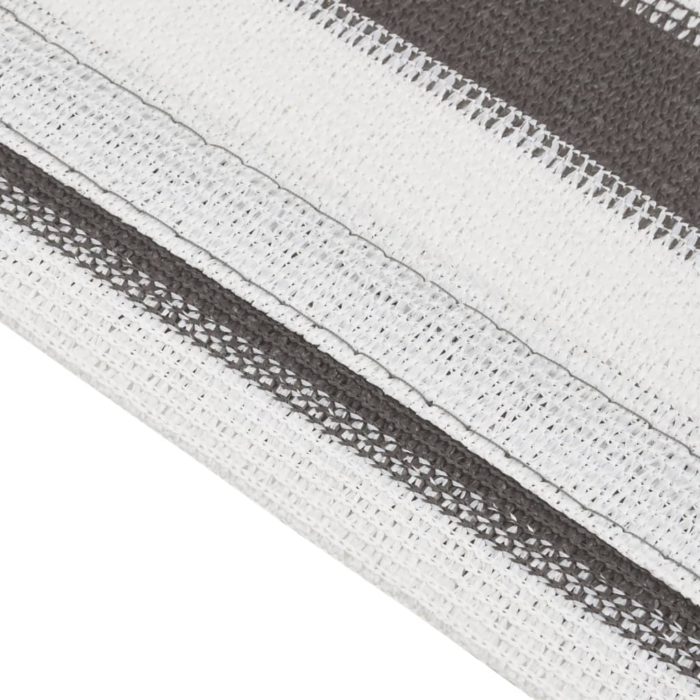 vidaXL Teltteppe antrasitt og hvit 400×500 cm HDPE