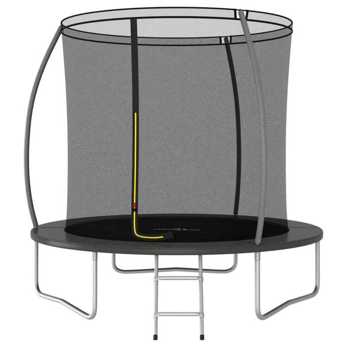 vidaXL Trampolinesett rund 244×55 cm 100 kg