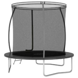 vidaXL Trampolinesett rund 244×55 cm 100 kg