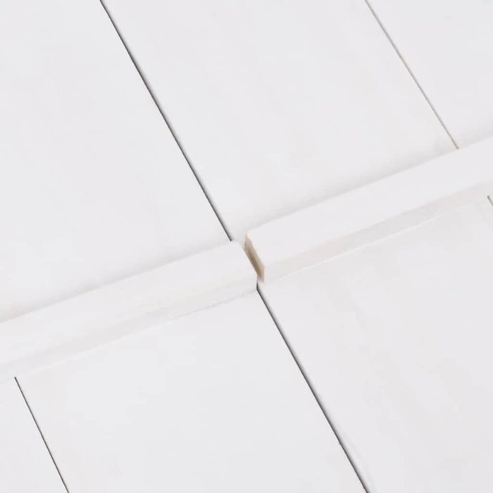 vidaXL Sandkasse gran hvit 95x90x15 cm