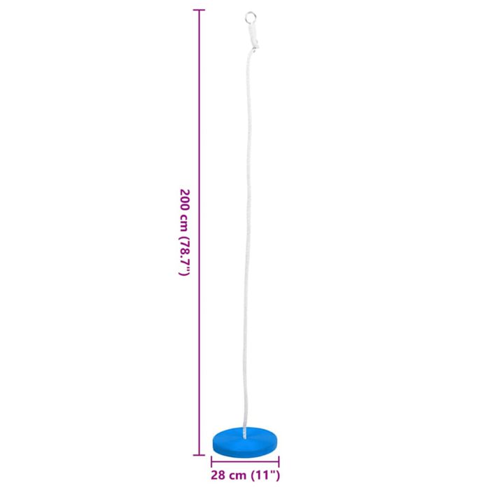 vidaXL Huskebrett 180 cm blå