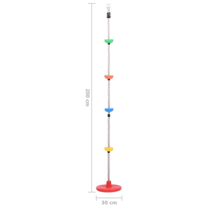 vidaXL Klatretau med plattformer og plate 200 cm
