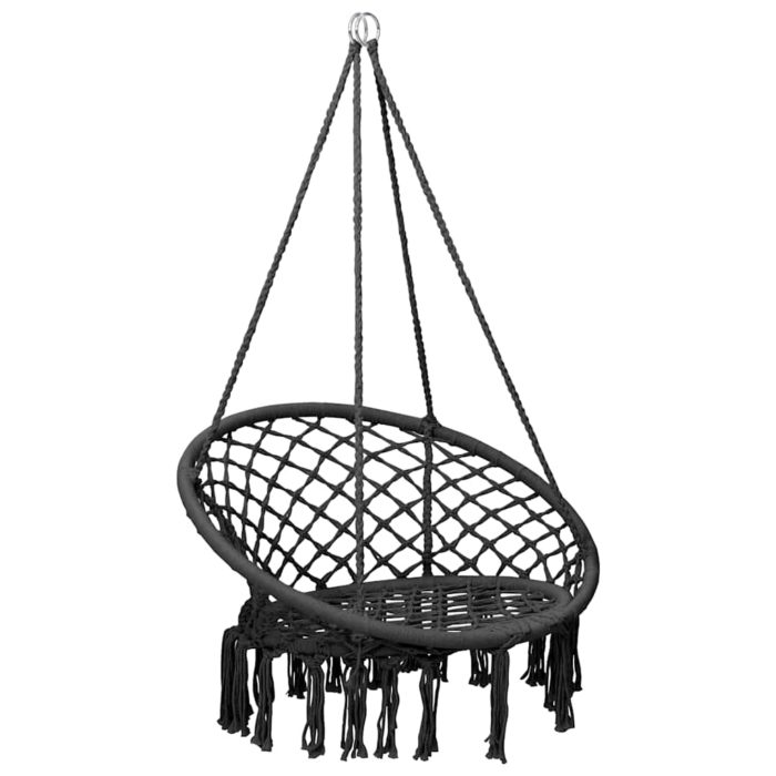 vidaXL Huskestol 80 cm antrasitt