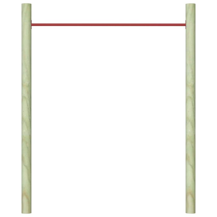 vidaXL Svingstang 125 cm stål rød