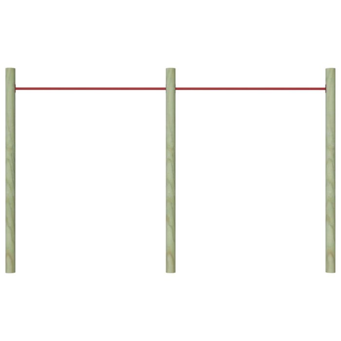 vidaXL Svingstenger 2 stk 125 cm stål rød