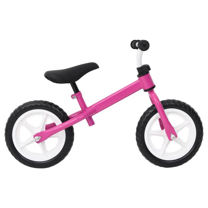 vidaXL Balansesykkel med 9,5-tommers hjul rosa