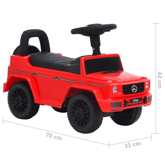 vidaXL Gåbil Mercedes-Benz G63 rød