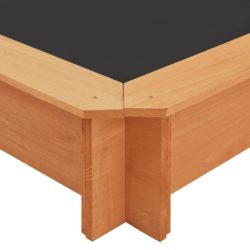 vidaXL Sandkasse med justerbart tak gran 115x115x115 cm