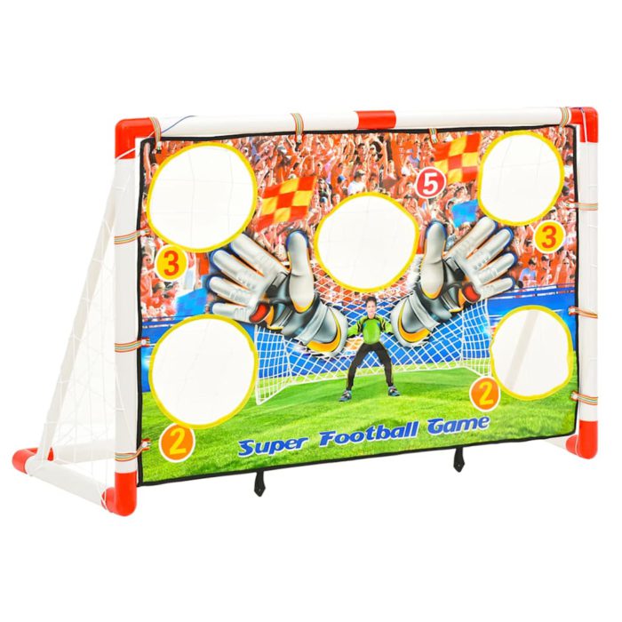 vidaXL Fotballmålsett for barn med målvegg 120x51x77,5 cm