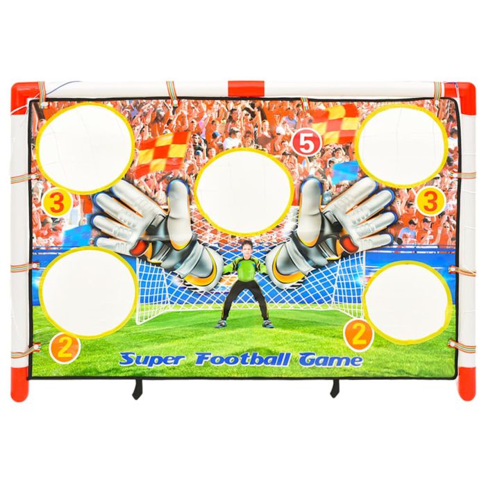 vidaXL Fotballmålsett for barn med målvegg 120x51x77,5 cm
