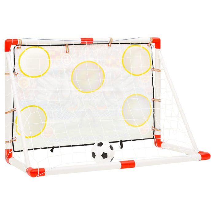 vidaXL Fotballmålsett for barn med målvegg 120x51x77,5 cm