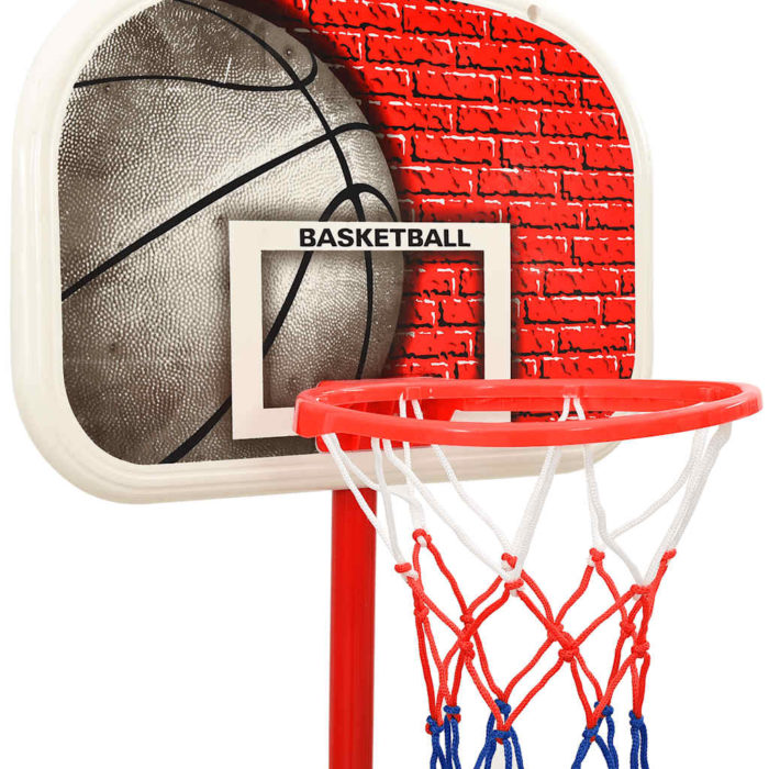 vidaXL Bærbart basketballkurvsett justerbart 138,5-166 cm