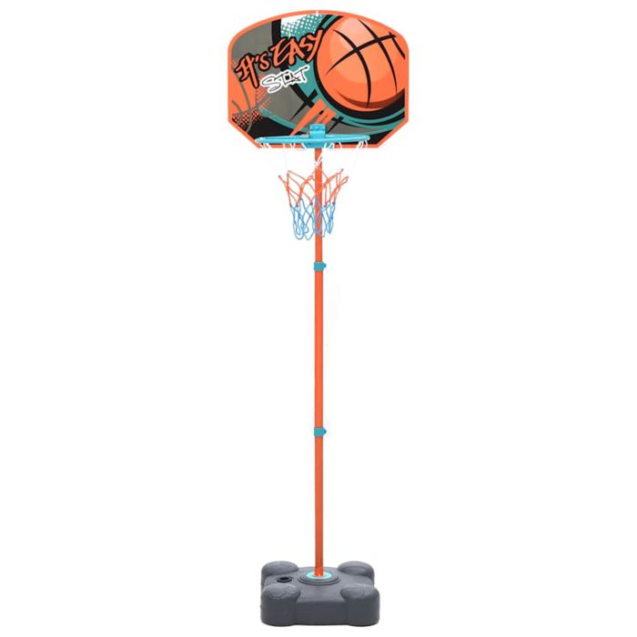 vidaXL Bærbart basketballsett justerbart 109-141 cm