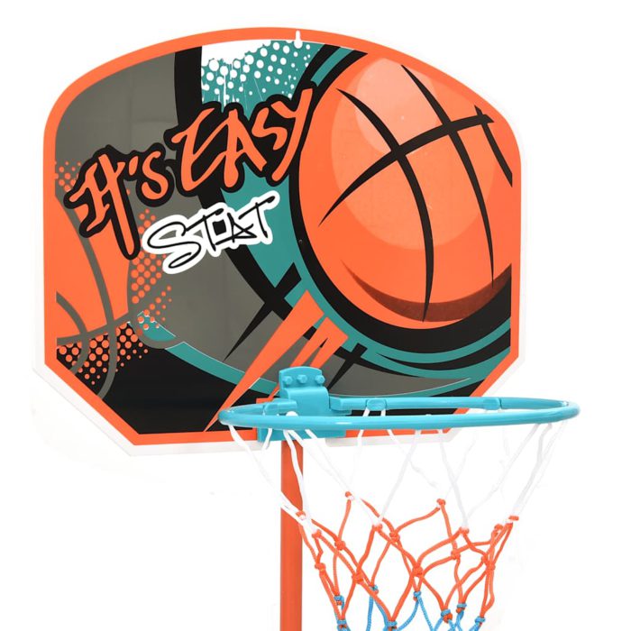 vidaXL Bærbart basketballsett justerbart 109-141 cm