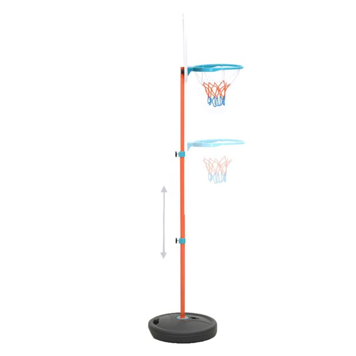vidaXL Bærbart basketballsett justerbart 133-160 cm