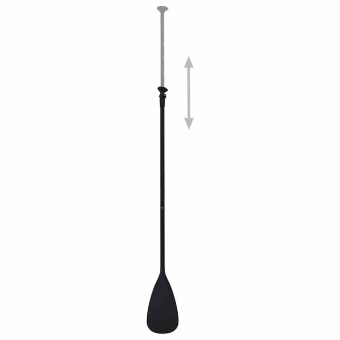 vidaXL Oppblåsbart padlebrettsett svart 360x81x10 cm