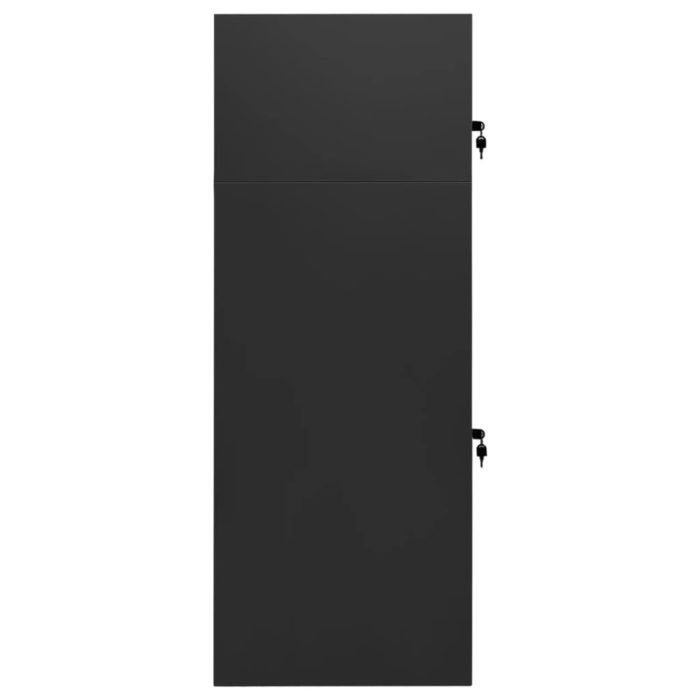 vidaXL Salskap antrasitt 53x53x140 cm stål