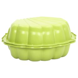 vidaXL Sandkasser 2 stk grønn 77x87x21 cm plast