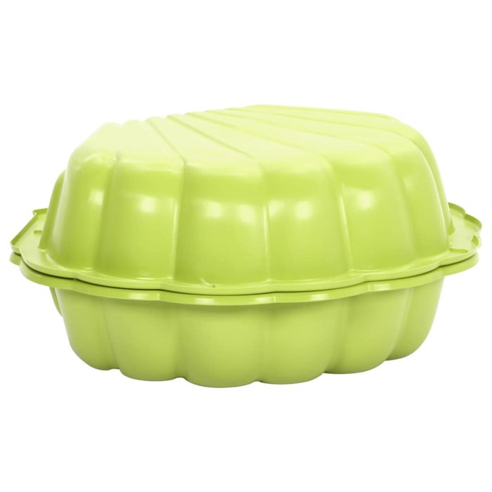 vidaXL Sandkasser 2 stk grønn 77x87x21 cm plast