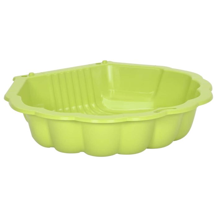 vidaXL Sandkasser 2 stk grønn 77x87x21 cm plast
