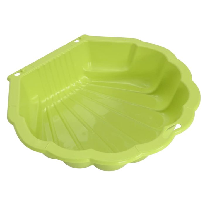vidaXL Sandkasser 2 stk grønn 77x87x21 cm plast