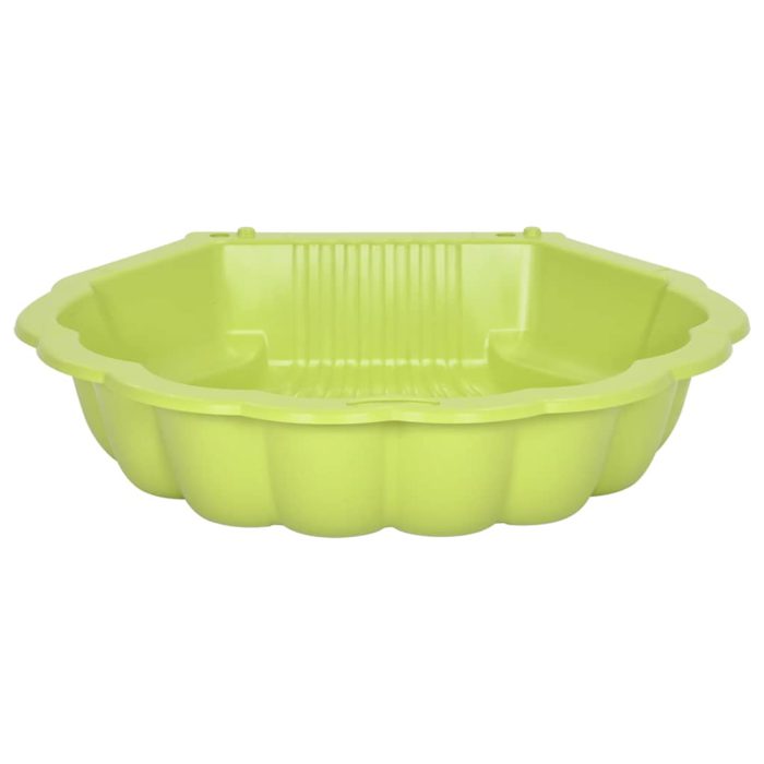 vidaXL Sandkasser 2 stk grønn 77x87x21 cm plast