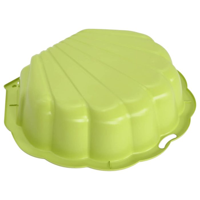 vidaXL Sandkasser 2 stk grønn 77x87x21 cm plast