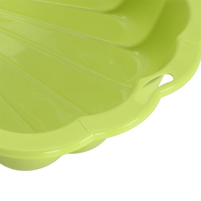 vidaXL Sandkasser 2 stk grønn 77x87x21 cm plast