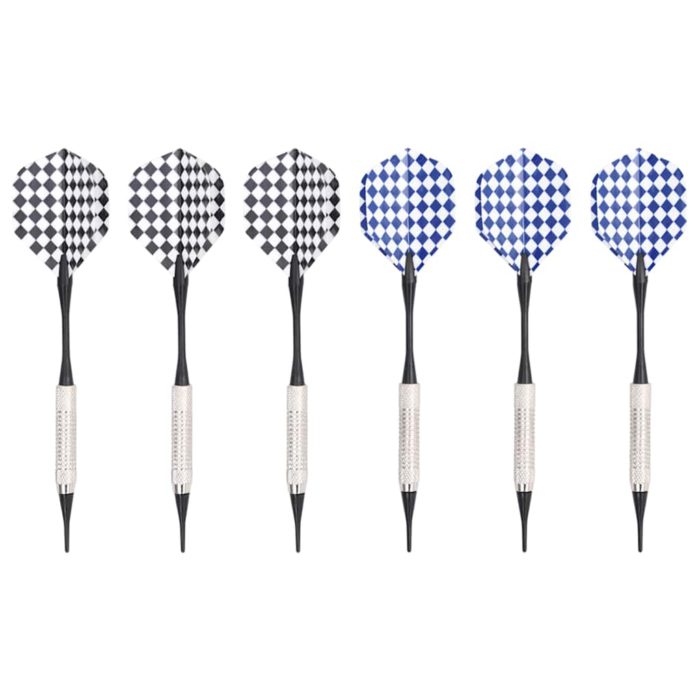 vidaXL Elektronisk dartskive med piler svart polypropylen