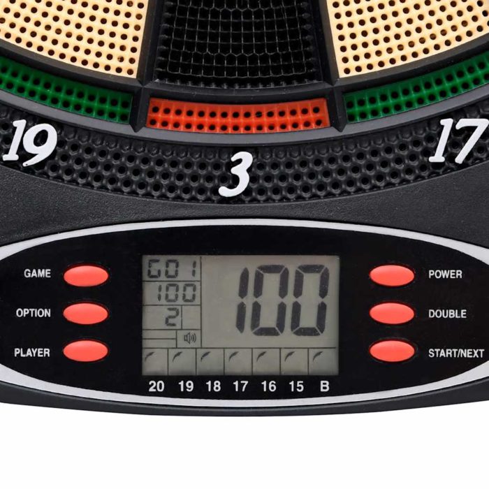 vidaXL Elektronisk dartskive med piler svart polypropylen