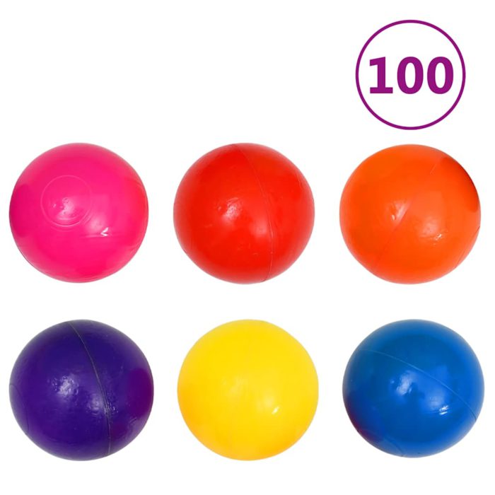 vidaXL Leketelt med 350 baller flerfarget