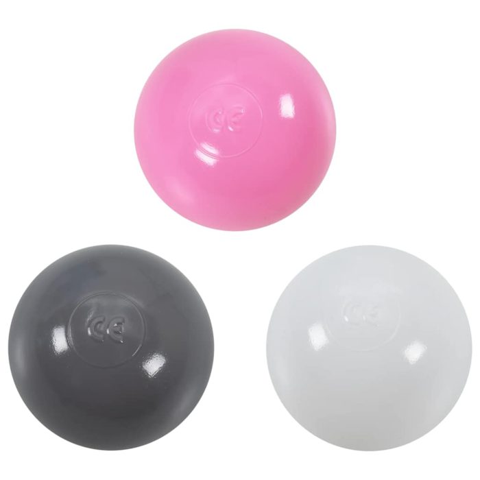 vidaXL Leketelt med 250 baller rosa 102x102x82 cm