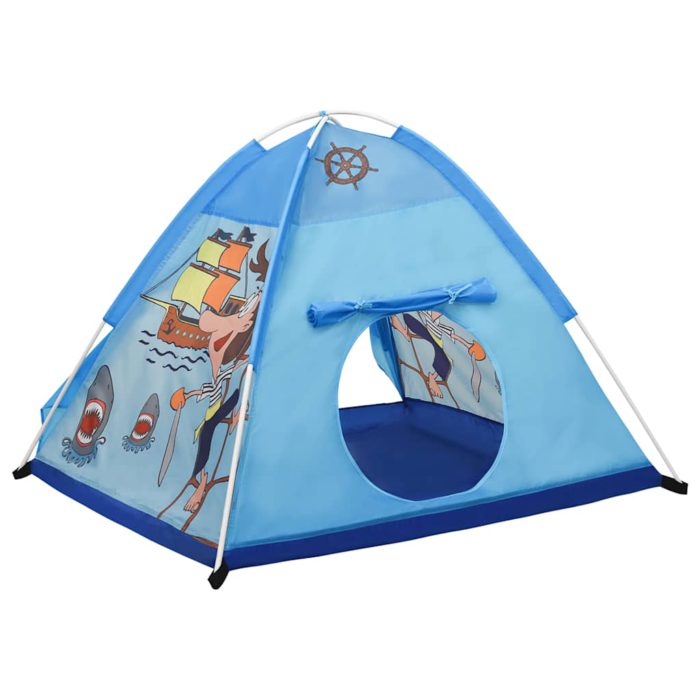 vidaXL Leketelt med 250 baller blå 120x120x90 cm