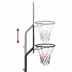 vidaXL Basketballstativ svart 282-352 cm polyeten