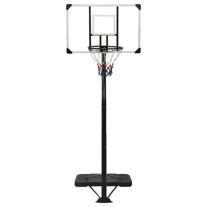 vidaXL Basketballplate gjennomsiktig 256-361 cm polykarbonat