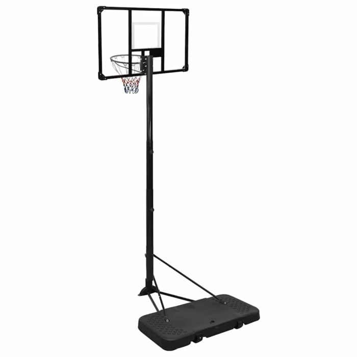 vidaXL Basketballplate gjennomsiktig 256-361 cm polykarbonat