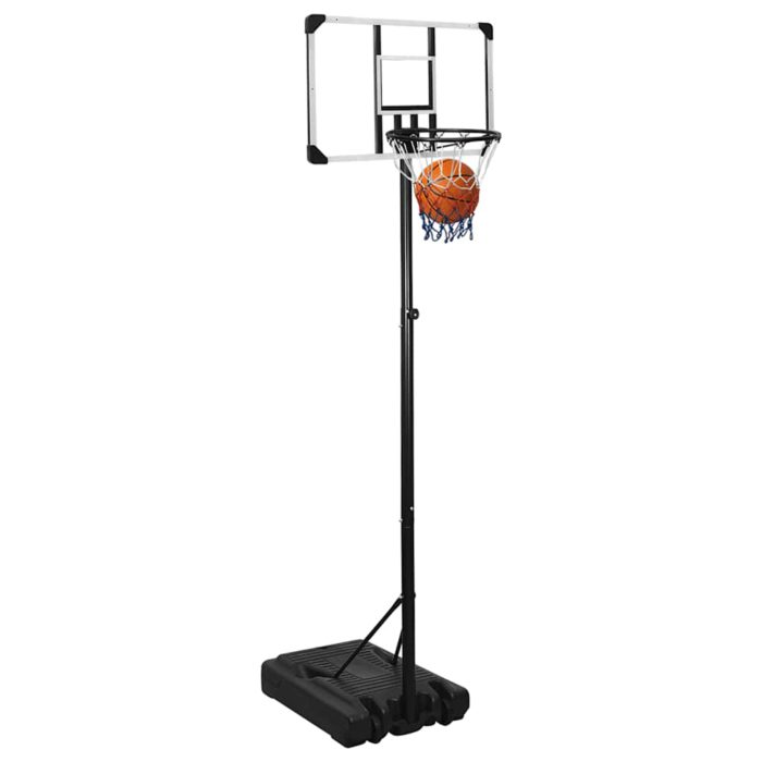 vidaXL Basketballplate gjennomsiktig 235-305 cm polykarbonat