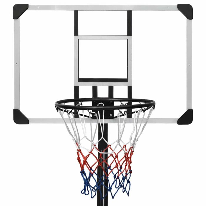 vidaXL Basketballplate gjennomsiktig 235-305 cm polykarbonat