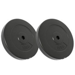 vidaXL Vektskiver 2 stk 30 kg sement