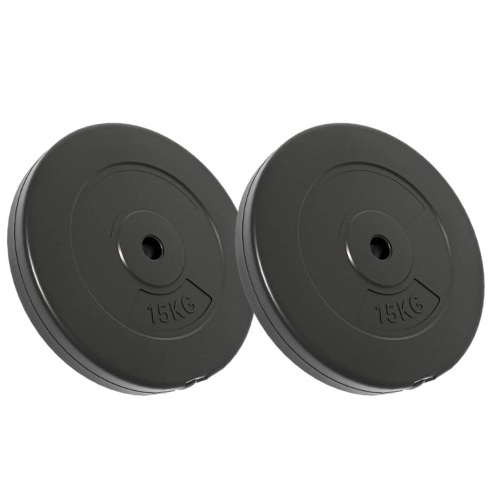 vidaXL Vektskiver 2 stk 30 kg sement
