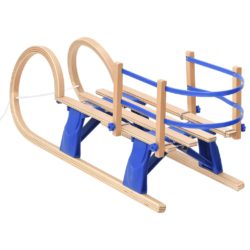 vidaXL Sammenleggbar kjelke med ryggstøtte 110 cm kryssfiner