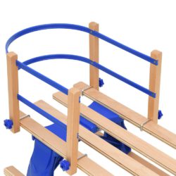 vidaXL Sammenleggbar kjelke med ryggstøtte 110 cm kryssfiner