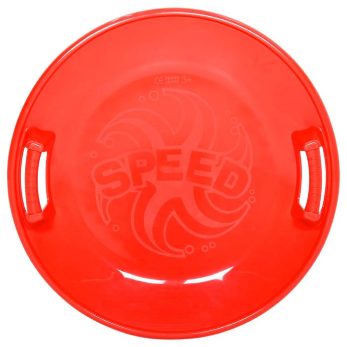 vidaXL Rundt akebrett rød 66,5 cm PP